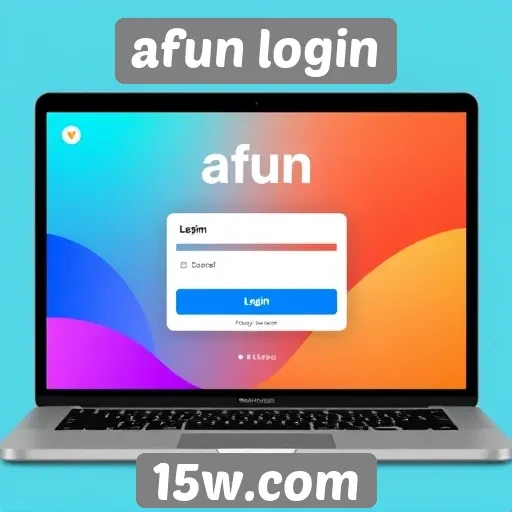 Avaliação da interface do site afun login